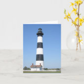 Bodie Lighthouse Buitenste Banks NC Note Kaart (Gele Bloem)