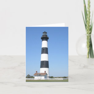 Bodie Lighthouse Buitenste Banks NC Note Kaart
