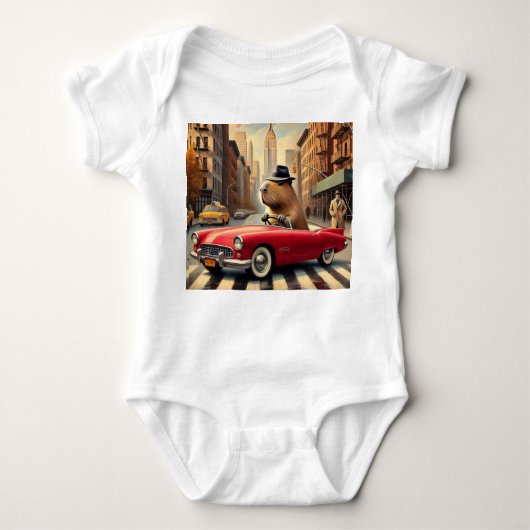 Bodie para bebé con estampado de Capibara Romper (Voorkant)