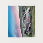 Bodie Rusted Car op Sunset Wandkleed (Voorkant)