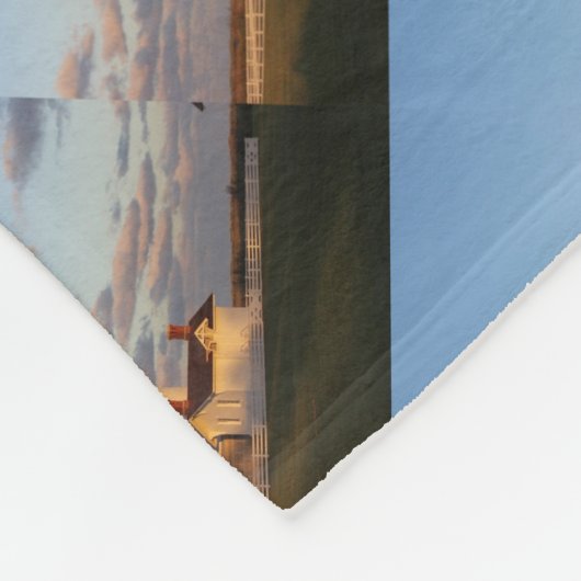 Bodie sunset and full moon fleece deken (Hoek)