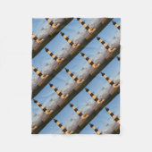 Bodie sunset and full moon fleece deken (Voorkant)