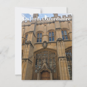 Bodleian Library Entree, Oxford Briefkaart