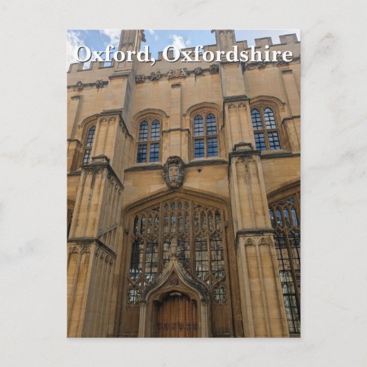 Bodleian Library Entree, Oxford Briefkaart (Voorkant)