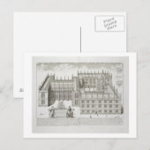 Bodleian Library, Oxford, van 'Oxonia Illustrata' Briefkaart (Voorkant / Achterkant)
