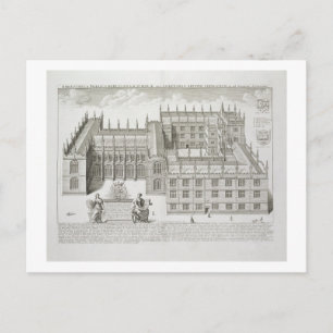 Bodleian Library, Oxford, van 'Oxonia Illustrata' Briefkaart