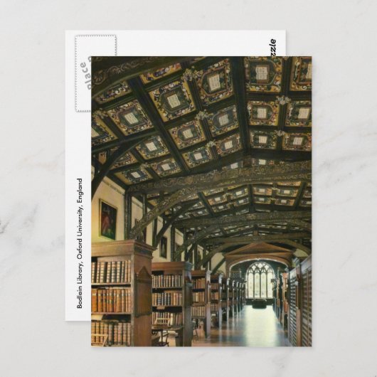 Bodlein Library, Oxford University, Engeland Briefkaart (Voorkant / Achterkant)
