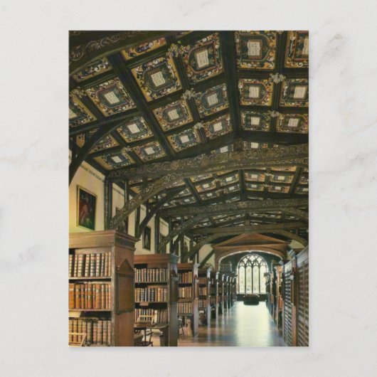 Bodlein Library, Oxford University, Engeland Briefkaart (Voorkant)