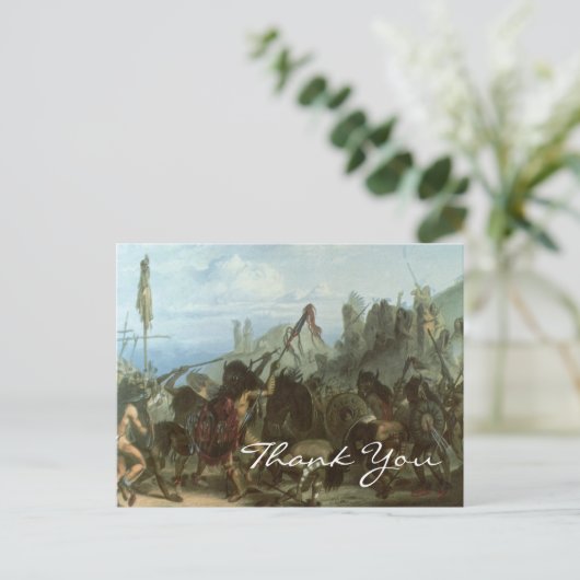 Bodmer's Bison Dance Briefkaart (Staand voorkant)