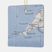 Bodmin Cornwall kaart Keramisch Ornament (Links)