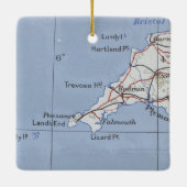 Bodmin Cornwall kaart Keramisch Ornament (Achterkant)