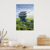 Bodmin Moor Prent Cornwall Reisposter Poster (Keuken)