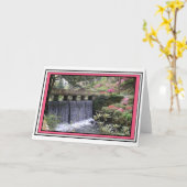 Bodnant Gardens Waterval Groeten Kaart (Gele Bloem)