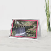 Bodnant Gardens Waterval Groeten Kaart (Voorkant)