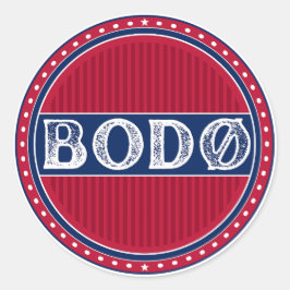 Bodø City Pride Embleem – Noorse identiteit Ronde Sticker