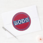 Bodø City Pride Embleem – Noorse identiteit Ronde Sticker (Envelop)