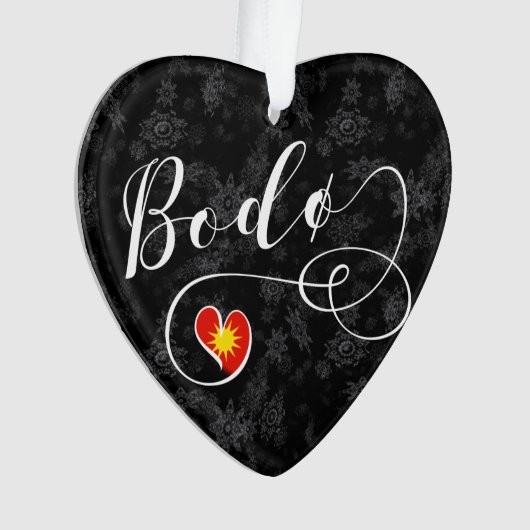 Bodø Flag Heart, Noorwegen, Bodö Ornament (voorkant)