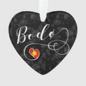 Bodø Flag Heart, Noorwegen, Bodö Ornament (achterkant)