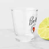 Bodø Flag Heart, Noorwegen, Bodö Shot Glas (Links)