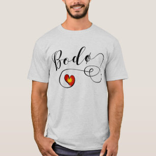Bodø Flag Heart, Noorwegen, Bodö T-shirt