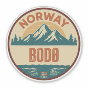 Bodø, Noorwegen Norway Sticker