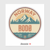 Bodø, Noorwegen Norway Sticker (Vel)