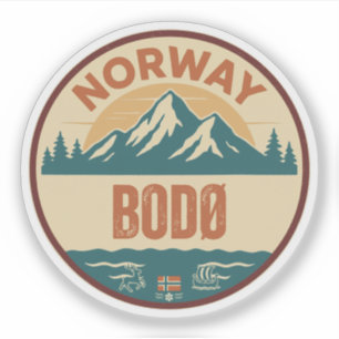 Bodø, Noorwegen Norway Sticker