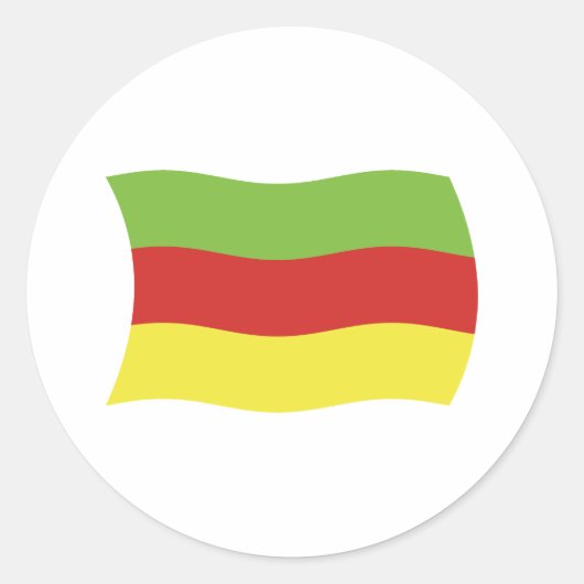 Bodos Mensen Vlag Sticker (Voorkant)