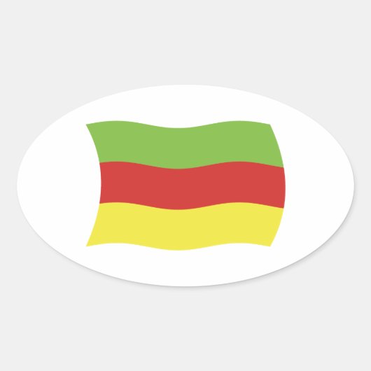 Bodos Mensen Vlag Sticker (Voorkant)