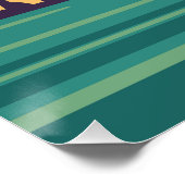 Bodrum Castle retro poster, Turkije resort Perfect Poster (Hoek)