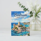 Bodrum Kasteel, Bodrum, Egeïsche Zee Briefkaart (Staand voorkant)