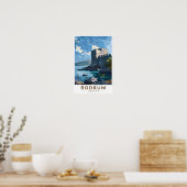 Bodrum Kasteel Turkije Reizen Kunst Vintage Poster (Keuken)