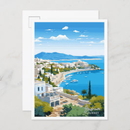 Bodrum Turkije Reizen  illustratie Briefkaart