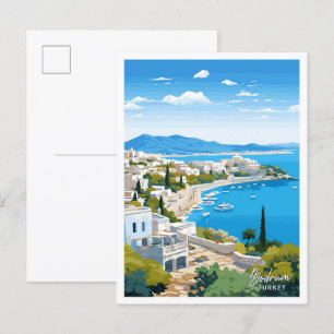 Bodrum Turkije Reizen  illustratie Briefkaart
