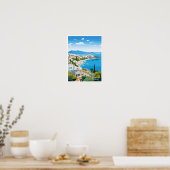 Bodrum Turkije Reizen  illustratie Poster (Keuken)