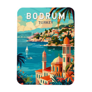Bodrum Turkije Reizen Kunst Vintage Magneet
