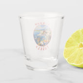 Bodrum Turkije Retro Noodlijdende Cirkel Shot Glas (Achterkant)