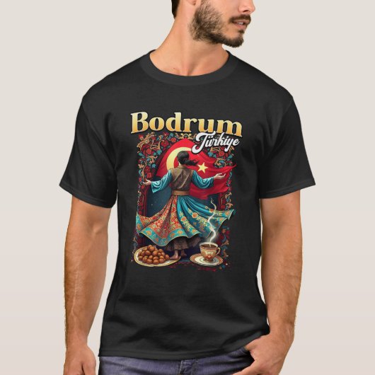 Bodrum Turkije Souvenir Turkije Reisvakantie T-shirt (Voorkant)