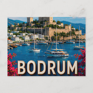 Bodrum Turkije Zeeplaats Egeïsche Kust Erfgoed Briefkaart