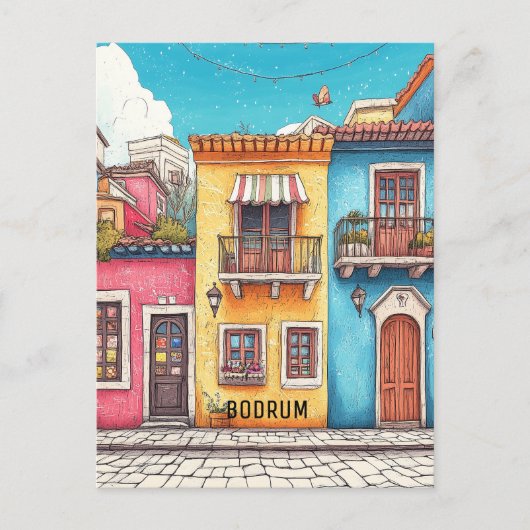 Bodrum Turkiye Briefkaart (Voorkant)