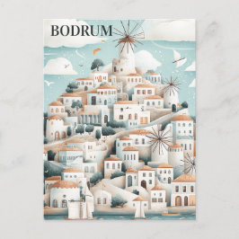 Bodrum Turkiye Travel Briefkaart