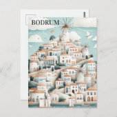 Bodrum Turkiye Travel Briefkaart (Voorkant / Achterkant)