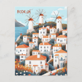 Bodrum Turkiye Travel Briefkaart