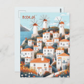 Bodrum Turkiye Travel Briefkaart (Voorkant / Achterkant)
