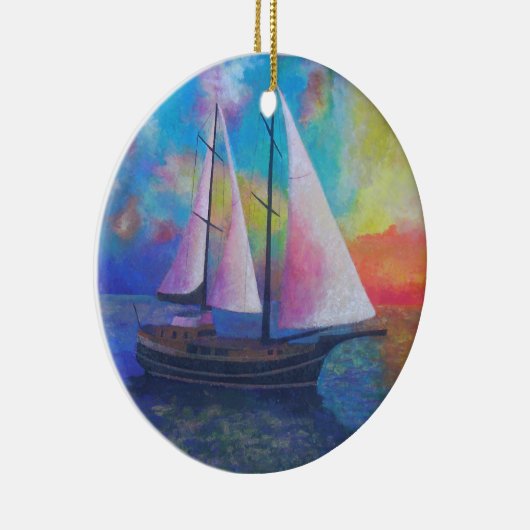 Bodrum Turquoise Coast Gulet Cruise Keramisch Ornament (Rechts)