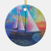 Bodrum Turquoise Coast Gulet Cruise Keramisch Ornament (Voorkant)