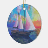 Bodrum Turquoise Coast Gulet Cruise Keramisch Ornament (Links)