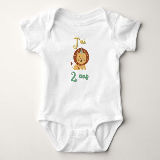 Body 2 jaar Lion - Cadeaucadey 2 jaar Romper (Voorkant)