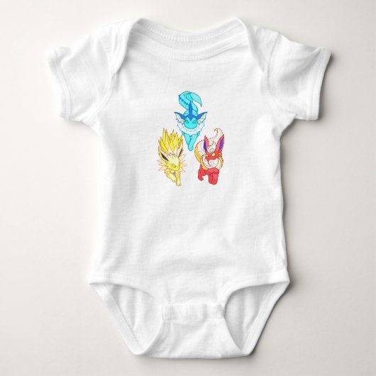 Body baby Evolution evoli Pokemon Romper (Voorkant)