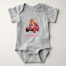 Body baby girafe in roze jeep – Keeping the Peace